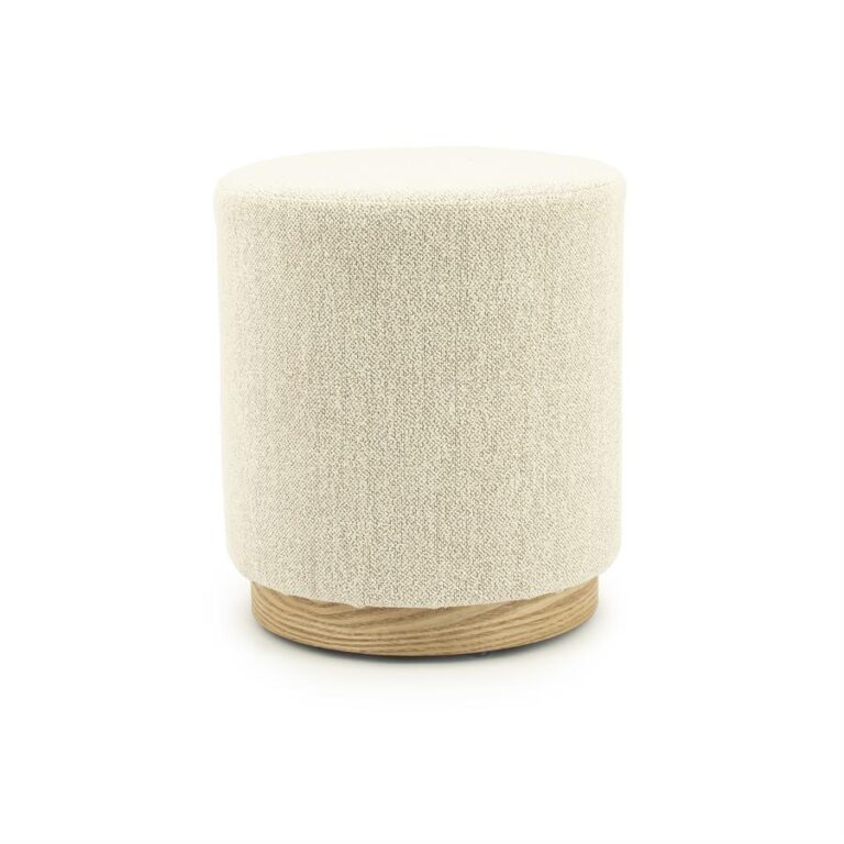 Poef Avah small beige 41cm