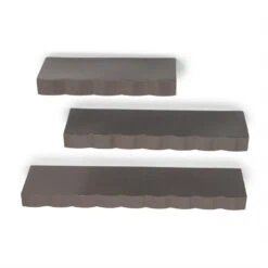 Prinz Wandplanken set van 3 donkertaupe