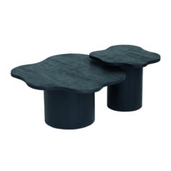 Rosetta Salontafel Organisch Zwart 98cm