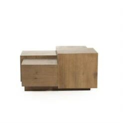 Salontafel Quinten vierkant bruin 80cm