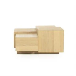 Salontafel Quinten vierkant naturel 80cm