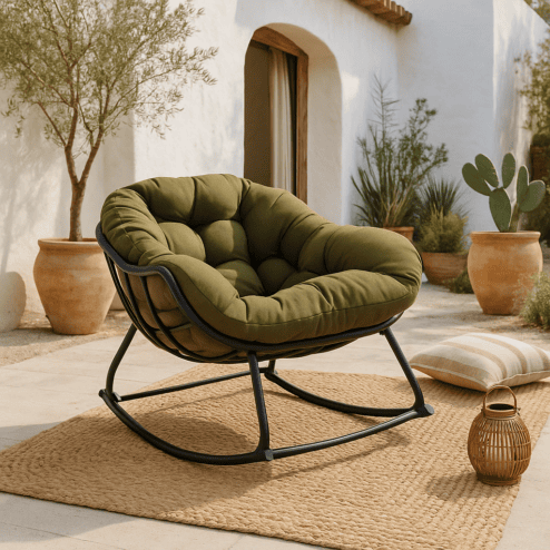 Schommelstoel Cozy Olive