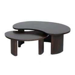 Sofia Salontafel organisch Walnoot 125cm