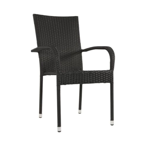 Tuinstoel Corona zwart
