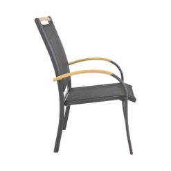 Tuinstoel Monza zwart