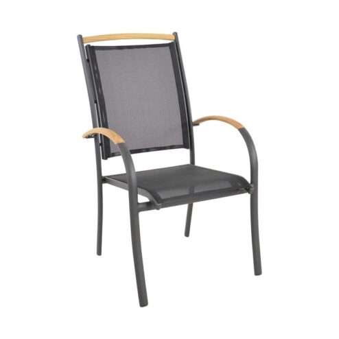 Tuinstoel Monza zwart