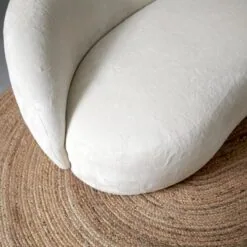 Bank Bean - Gebroken wit stof