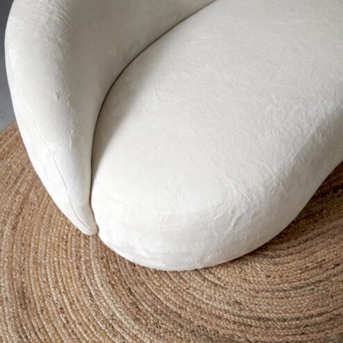 Bank Bean - Gebroken wit stof