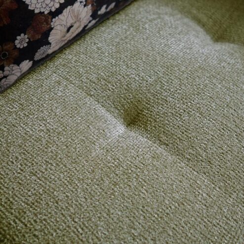 Bank Flow Chaise longue rechts - Groen stof