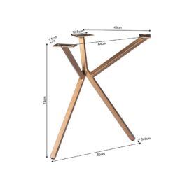 Bronco Y-Poot brons 53cm
