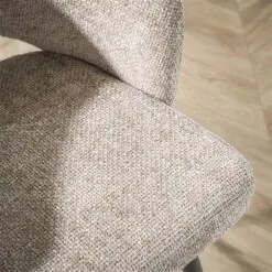 Cozy Eetkamerstoel Stof zandkleur
