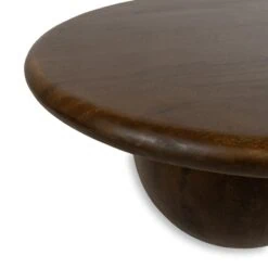 Megan Salontafel rond Walnoot Medium 75cm