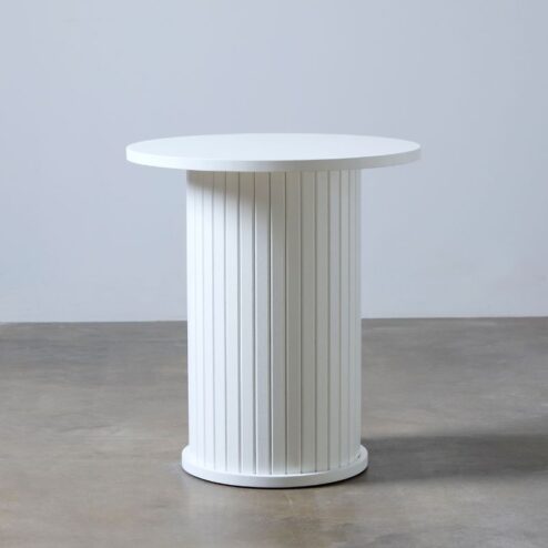 Nita Bijzettafel Wit eikenhout 50cm