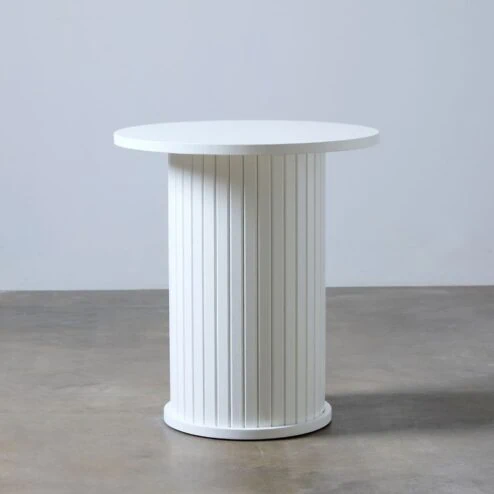 Nita Bijzettafel Wit eikenhout 50cm