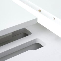 Nita Eettafel rond uitschuifbaar Wit 120-167 cm