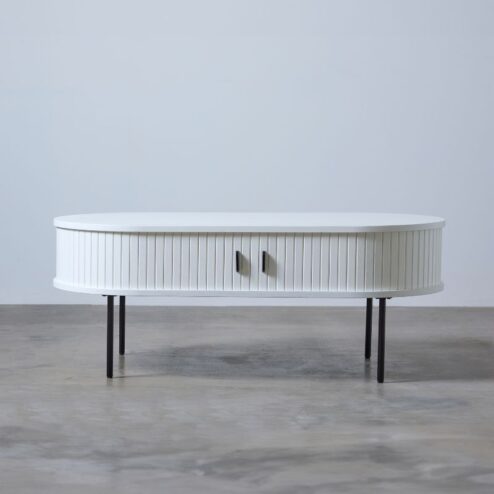 Nita Salontafel Wit eikenhout 120cm