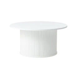 Nita Salontafel Wit eikenhout 90cm