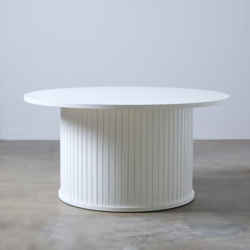 Nita Salontafel Wit eikenhout 90cm