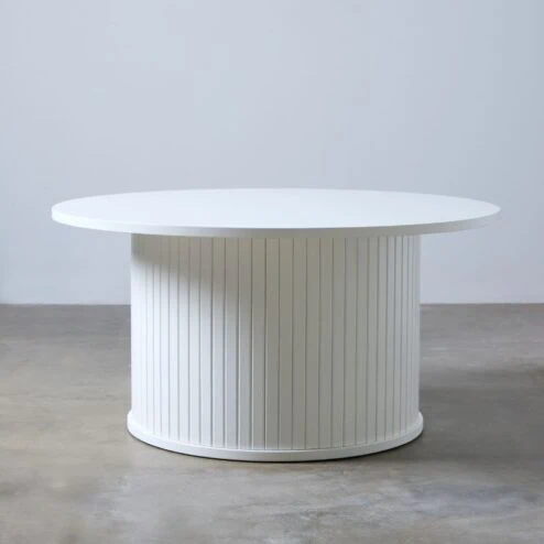 Nita Salontafel Wit eikenhout 90cm