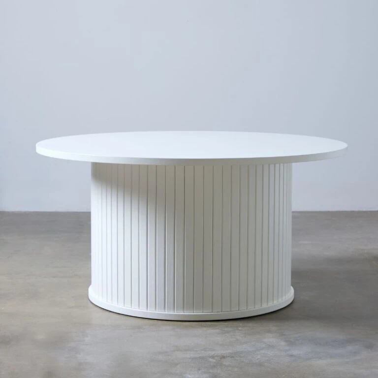 Nita Salontafel Wit eikenhout 90cm