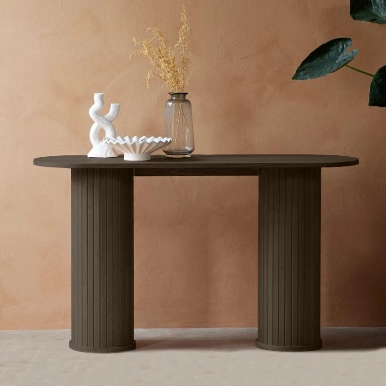 Nita Sidetable Donkerbruin eikenhout 130cm