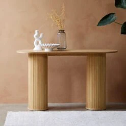 Nita Sidetable Naturel eikenhout 130cm