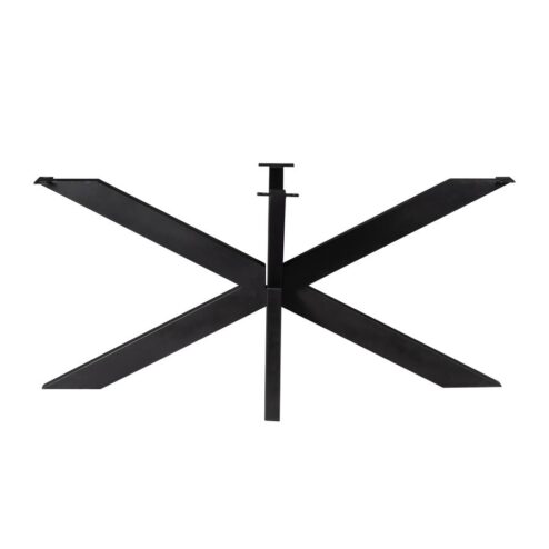 Onyx Matrixpoot ovaal/rechthoek zwart 160cm