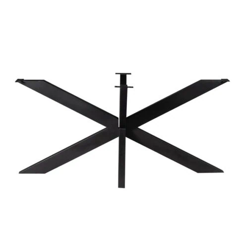 Onyx Matrixpoot ovaal/rechthoek zwart 160cm