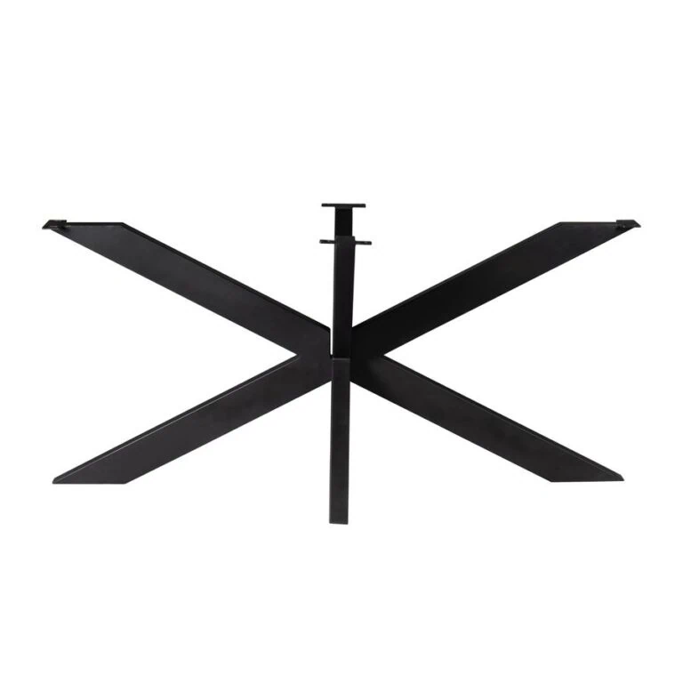 Onyx Matrixpoot ovaal/rechthoek zwart 160cm