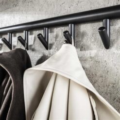 Phoebe Kapstok 10 haaks Antraciet melamine 100cm