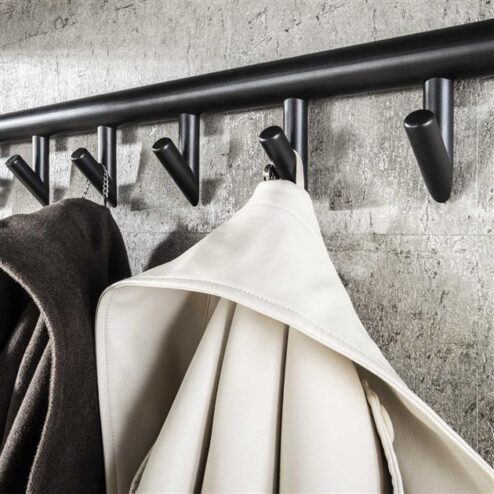 Phoebe Kapstok 10 haaks Antraciet melamine 100cm