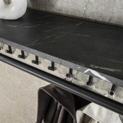 Phoebe Kapstok 10 haaks Antraciet melamine 100cm