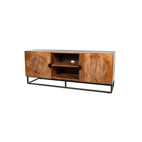 Puck Tv meubel 2 deurs Mangohout 150cm