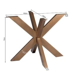 Raven Matrixpoot Rond brons 100cm