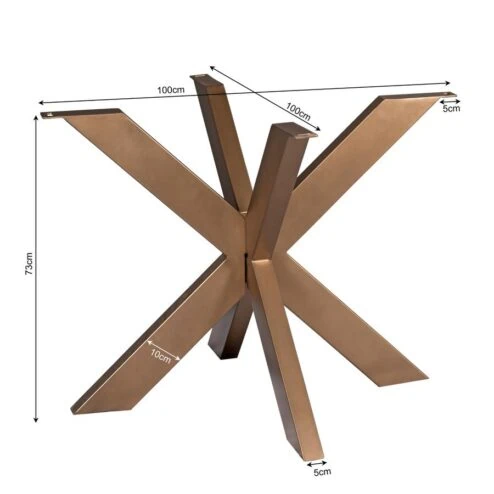 Raven Matrixpoot Rond brons 100cm