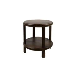 Sara Bijzettafel rond Walnoot 50cm