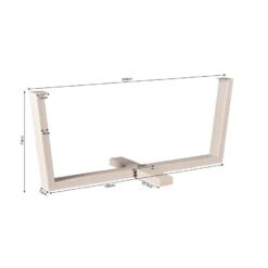 Sienna Kruispoot zand 180cm