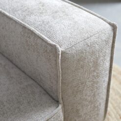 U-Bank River Chaise longue links – Taupe stof