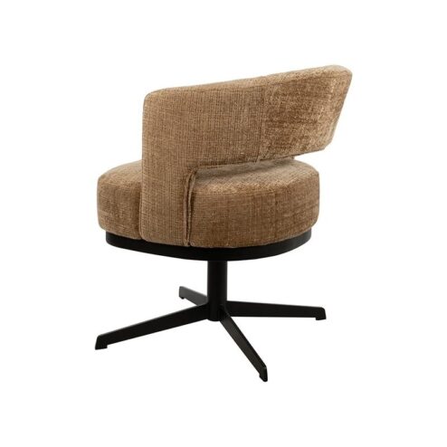 Beau eetkamerfauteuil draaipoot Bruin