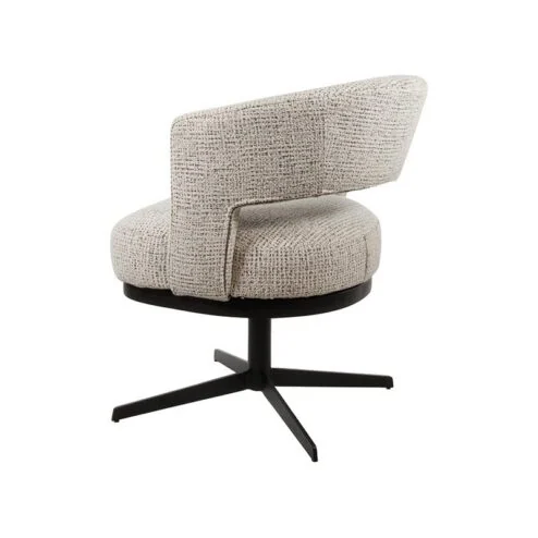 Beau eetkamerfauteuil draaipoot Gebroken wit