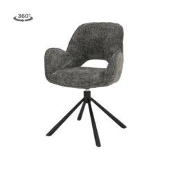 Bella Eetkamerstoel Antraciet stof