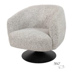 Coach draaifauteuil Lichtgrijs