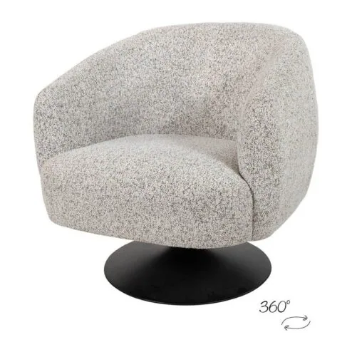 Coach draaifauteuil Lichtgrijs