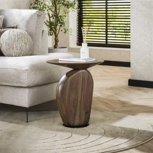 Divo Bijzettafel Acaciahout bruin 48cm