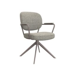 Eetkamerstoel Basel Grijs Boucle