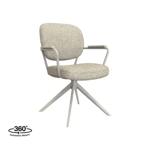 Eetkamerstoel Basel Naturel Boucle