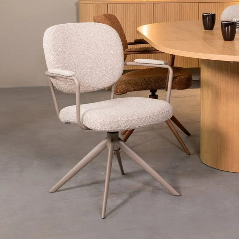 Eetkamerstoel Basel Naturel Boucle