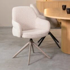 Eetkamerstoel Bern Naturel Boucle