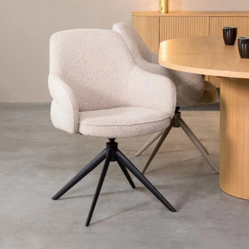 Eetkamerstoel Bern Naturel Boucle