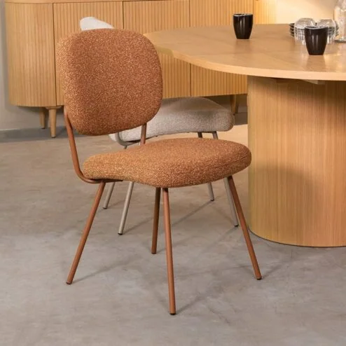 Eetkamerstoel Singapore Coral Boucle